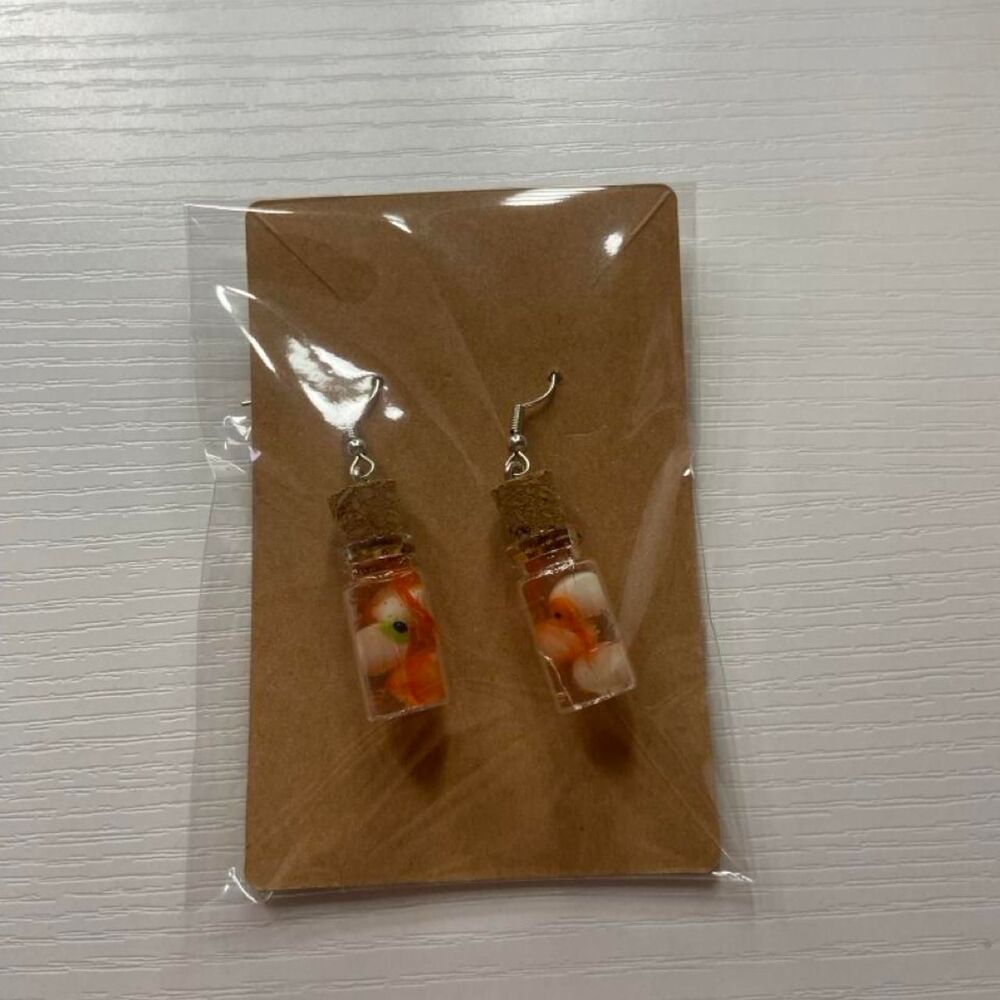 Halloween bottle earrings